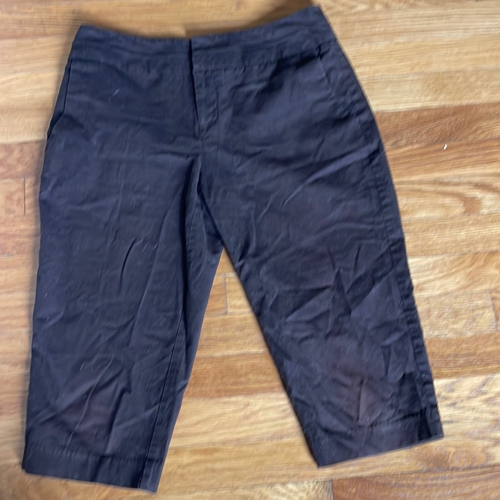 Crop pants (knee length) Chocolate brown